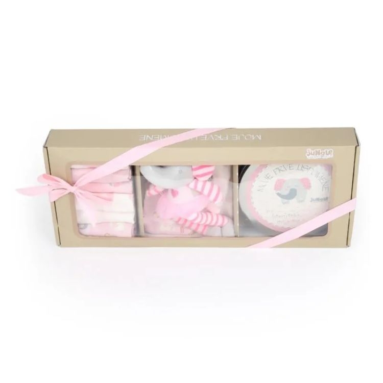 JUNGLE BABY SET PRVI OTISAK, ROZI
